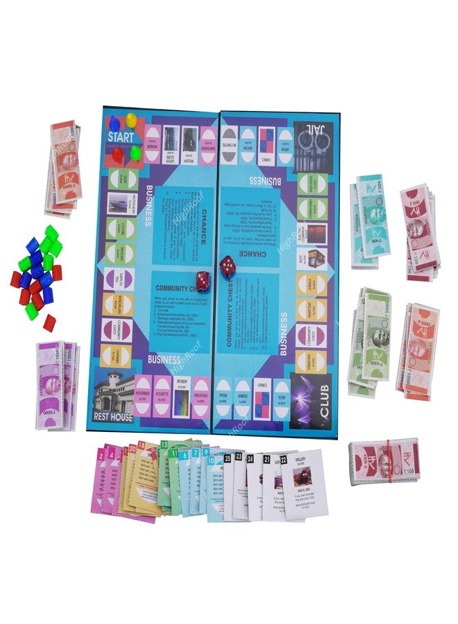HighRoof Business Senior Game with Plastic Coins Along with Other Board Games Like Ludo, Snakes Ladder for Kids & Adults - Image 4